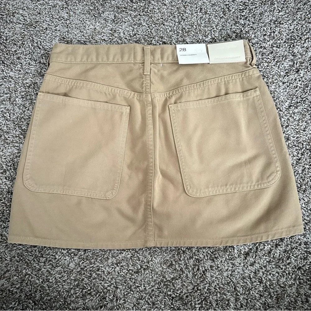 Citizens Of Humanity Beige Mini Skirt